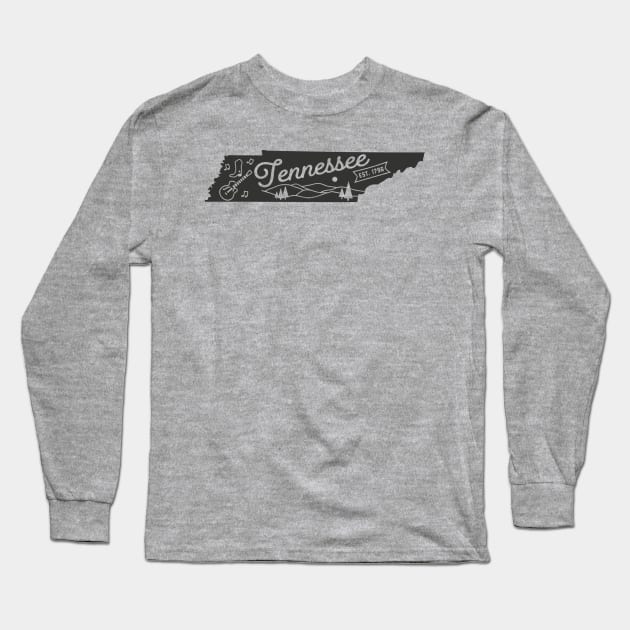 State of Tennessee Graphic Tee Long Sleeve T-Shirt by MN Favorites